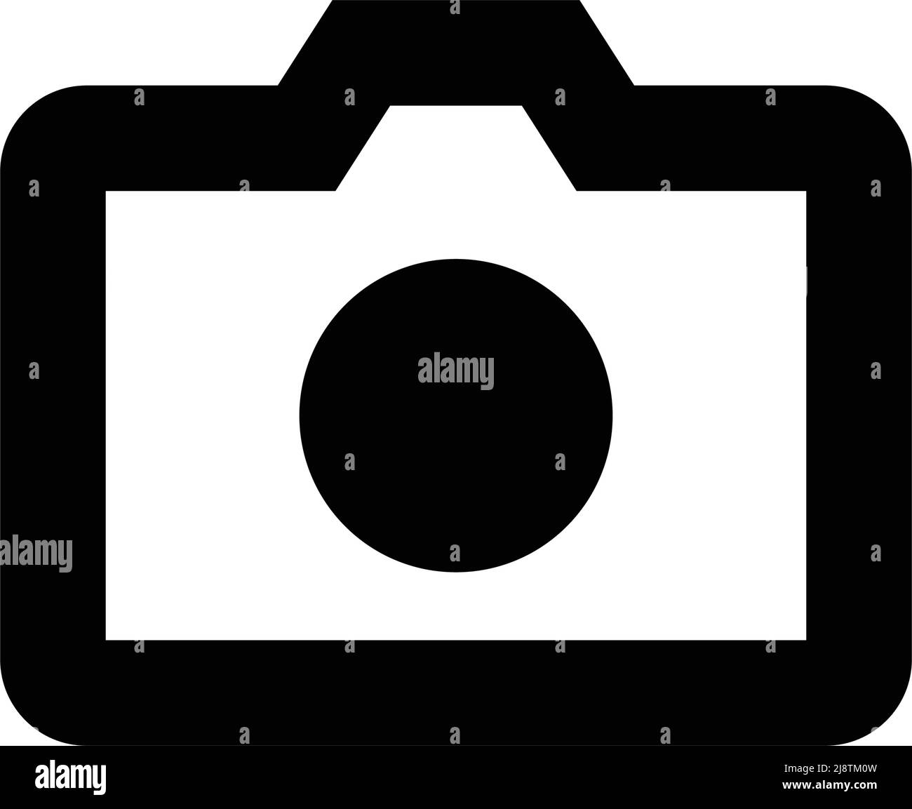 Icona nera della fotocamera. Vettori sullo scatto. Vettore modificabile. Illustrazione Vettoriale