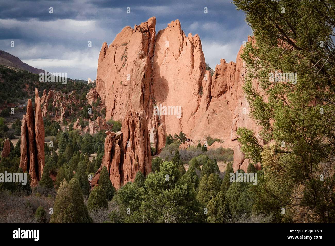 L'incredibile Garden of the Gods è una tappa essenziale quando si viaggia attraverso Colorado Springs, Colorado Foto Stock