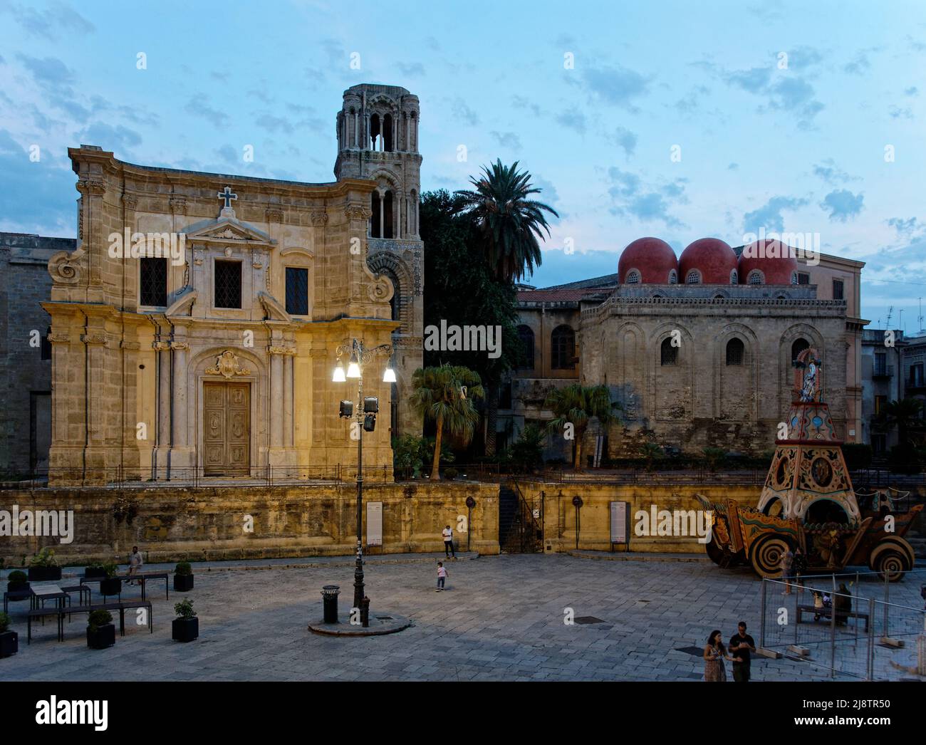 Palermo: Santa Maria dell’Ammiraglio e San Cataldo Foto Stock