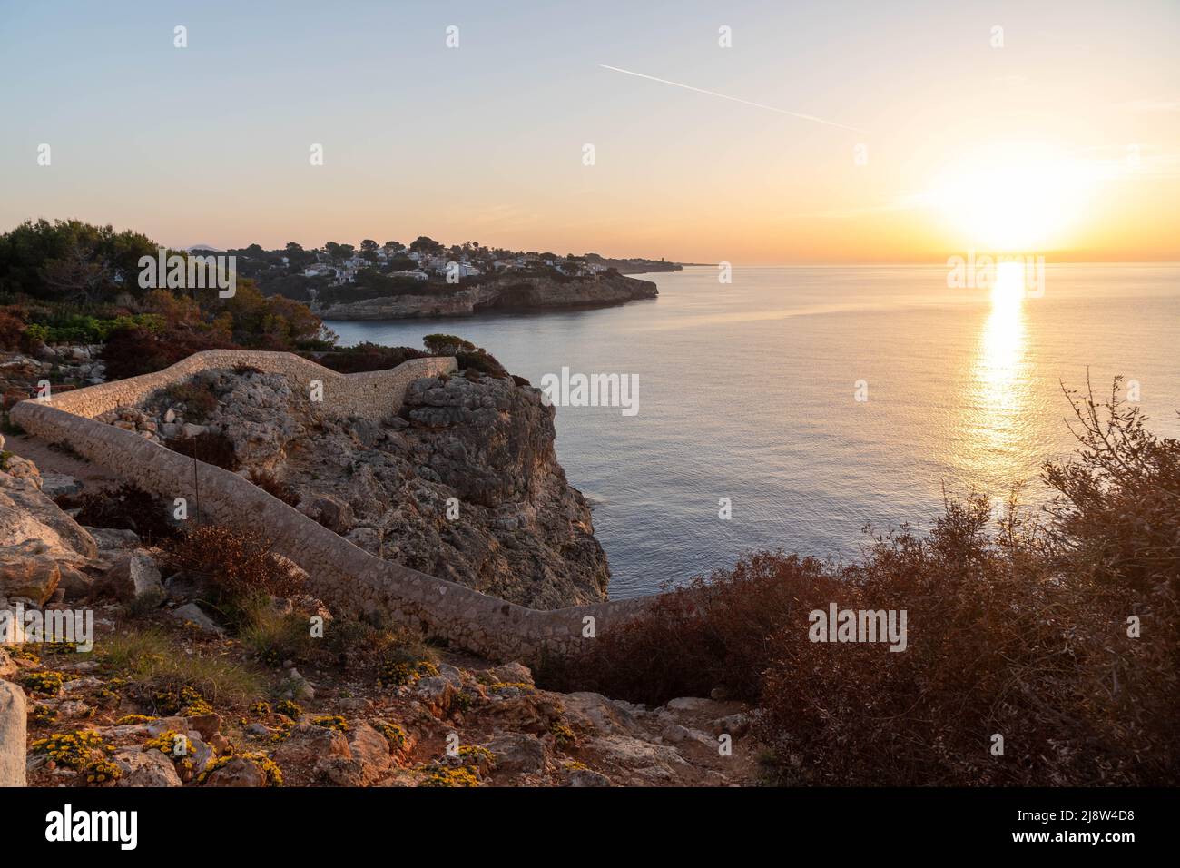 alba o tramonto sul mediterraneo, maiorca, spagna Foto Stock