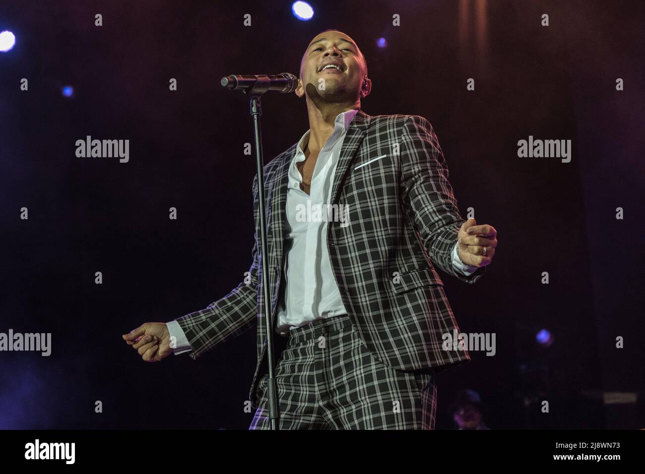 John Legend in esecuzione dal vivo Foto Stock