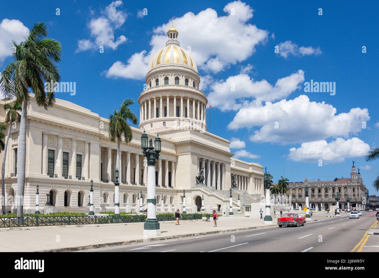 Palazzo del Campidoglio Nazionale (Capitolio Nacional de Cuba), Paseo del Prado, l'Avana Vecchia, l'Avana, la Habana, Repubblica di Cuba Foto Stock
