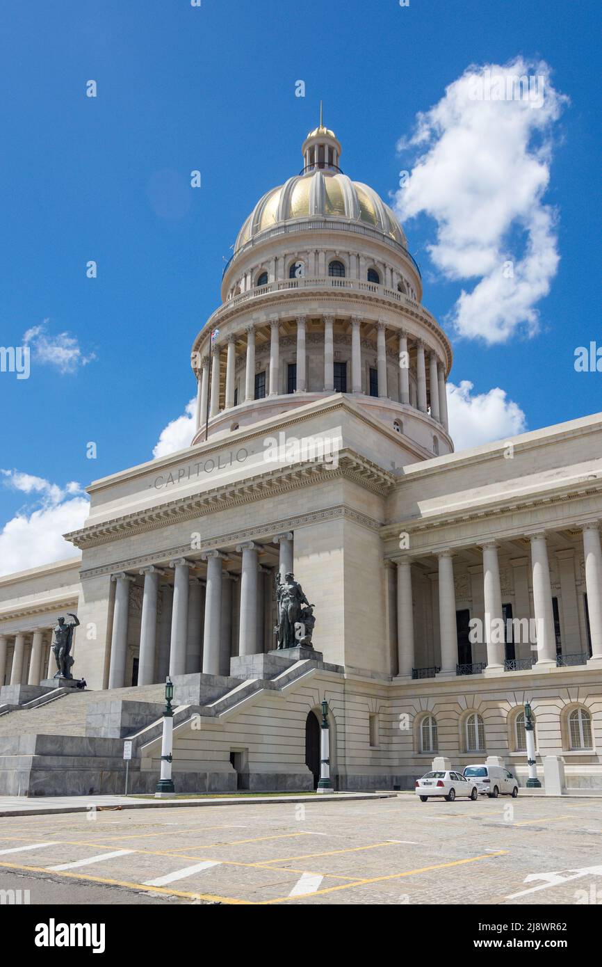 Palazzo del Campidoglio Nazionale (Capitolio Nacional de Cuba), Paseo del Prado, l'Avana Vecchia, l'Avana, la Habana, Repubblica di Cuba Foto Stock