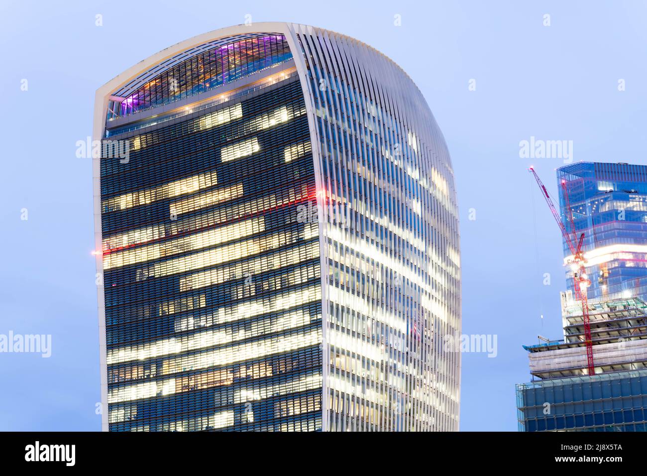 Walkie talkie edificio nella città di Londra, centro finanziario, Inghilterra Regno Unito Foto Stock