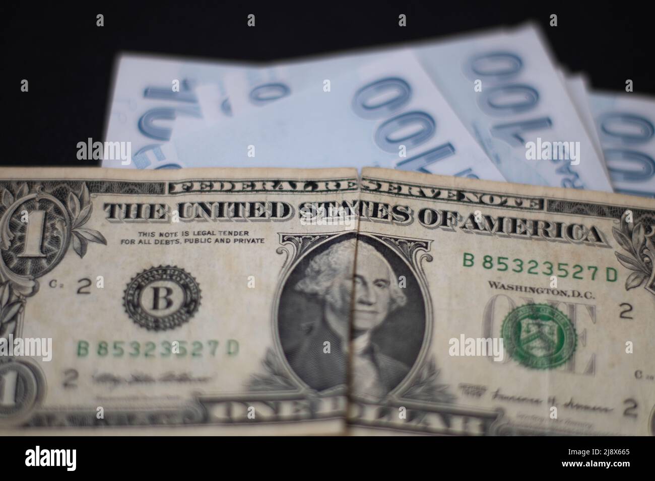 Una fattura del dollaro Foto Stock