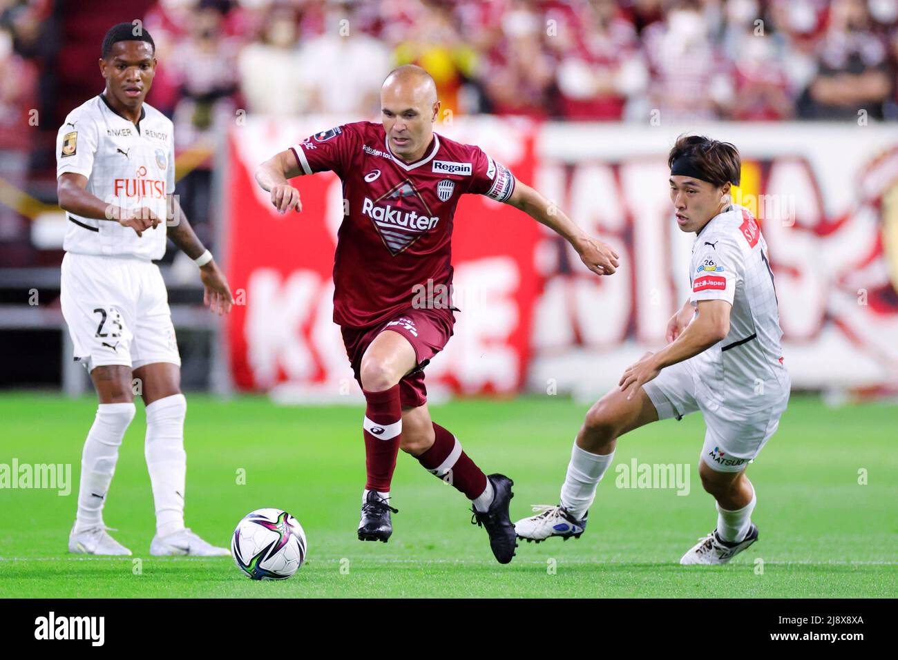 Hyogo, Giappone. 18th maggio 2022. Bojan Krkic (Vissel) Calcio : 2022 J1  incontro di Lega tra Vissel Kobe 0-1 Kawasaki Frontale al Noevir Stadium  Kobe in Hyogo, Giappone . Credit: Naoki Nishimura/AFLO