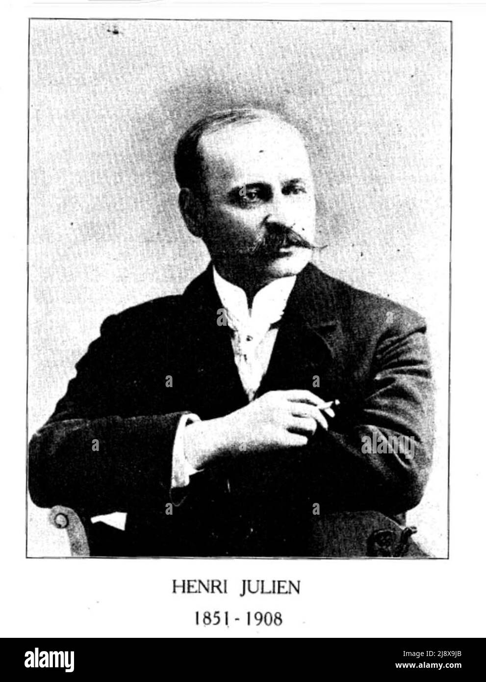 Fotografia dell'artista Henri Julien ca. Prima del 1908 Foto Stock