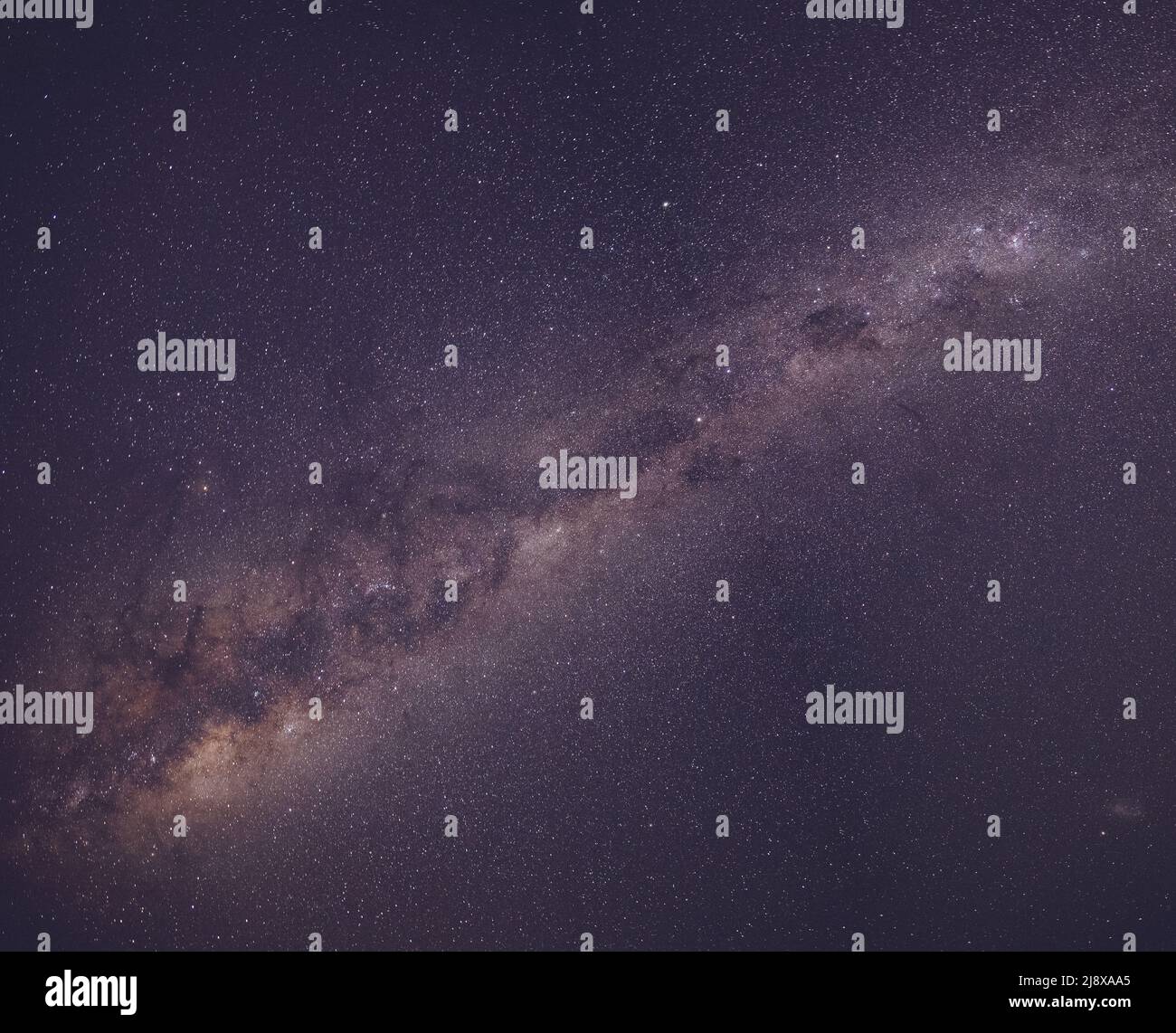 Paesaggio notturno della Via Lattea in Australia. Foto Stock
