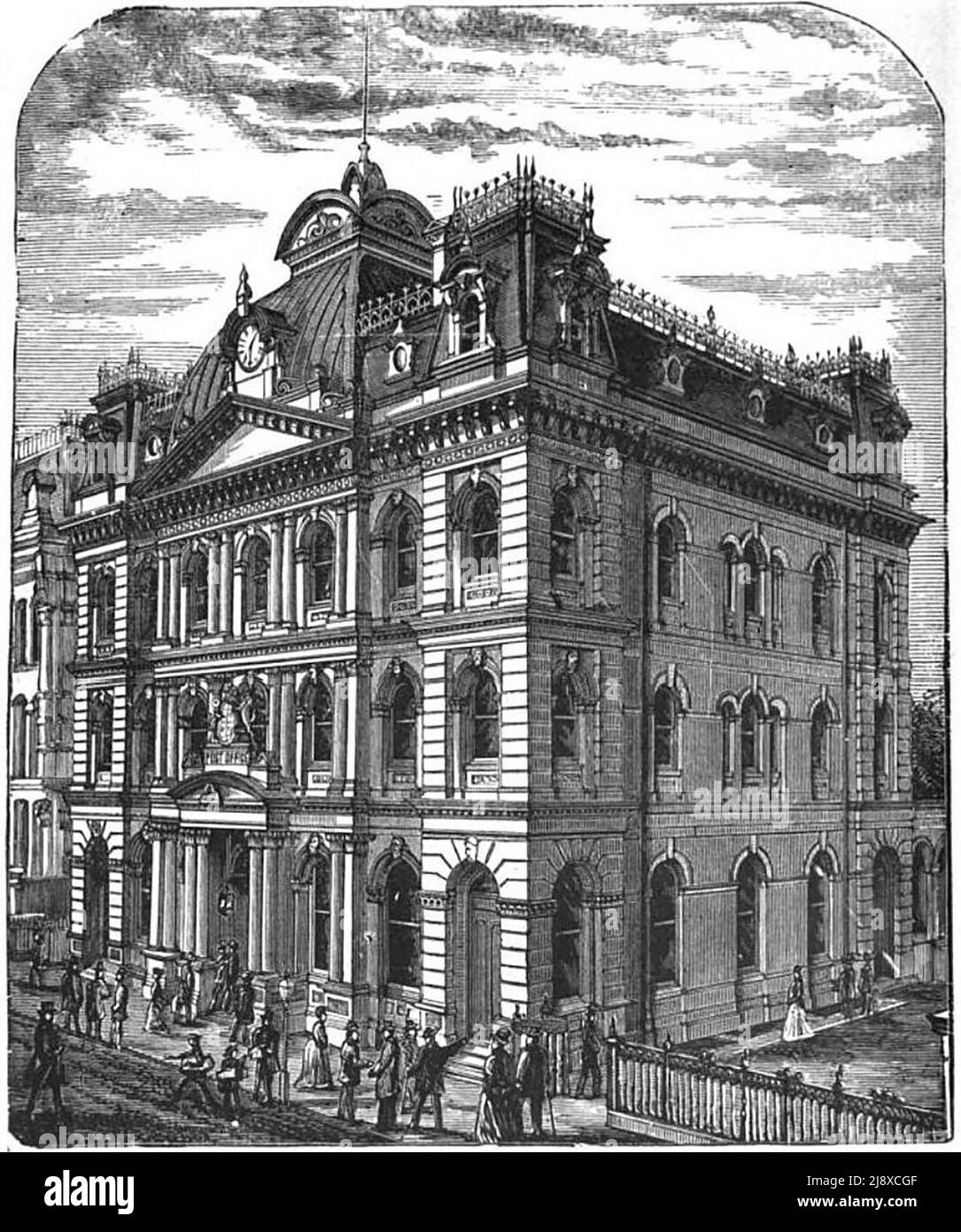 L'Ufficio postale Generale in Adelaide Street, Toronto, Canada ca. 1884 Foto Stock