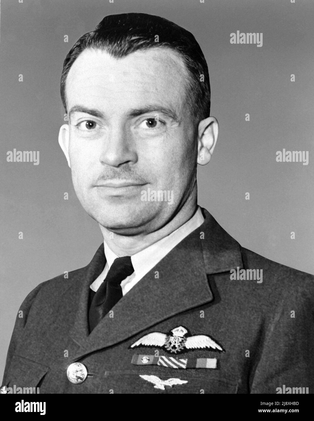 Gruppo Capitano John Emilius Fauquier DSO 2 bar DFCRoyal Canadian Air Force ca. 1944 Foto Stock