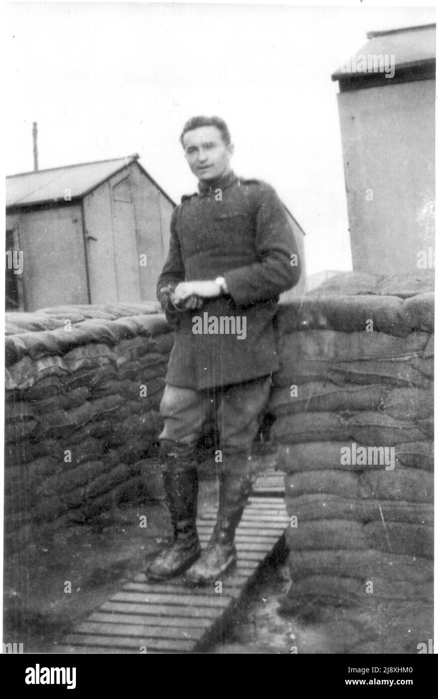 Foto di Alfred Edwin McKay, caccia canadese ca. 1917 Foto Stock