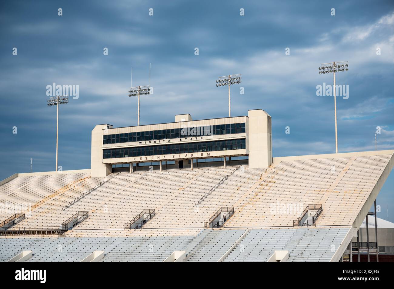 Wichita, Kansas, USA: 6-2021: Stadio Cessna nel campus della Wichita state University Foto Stock