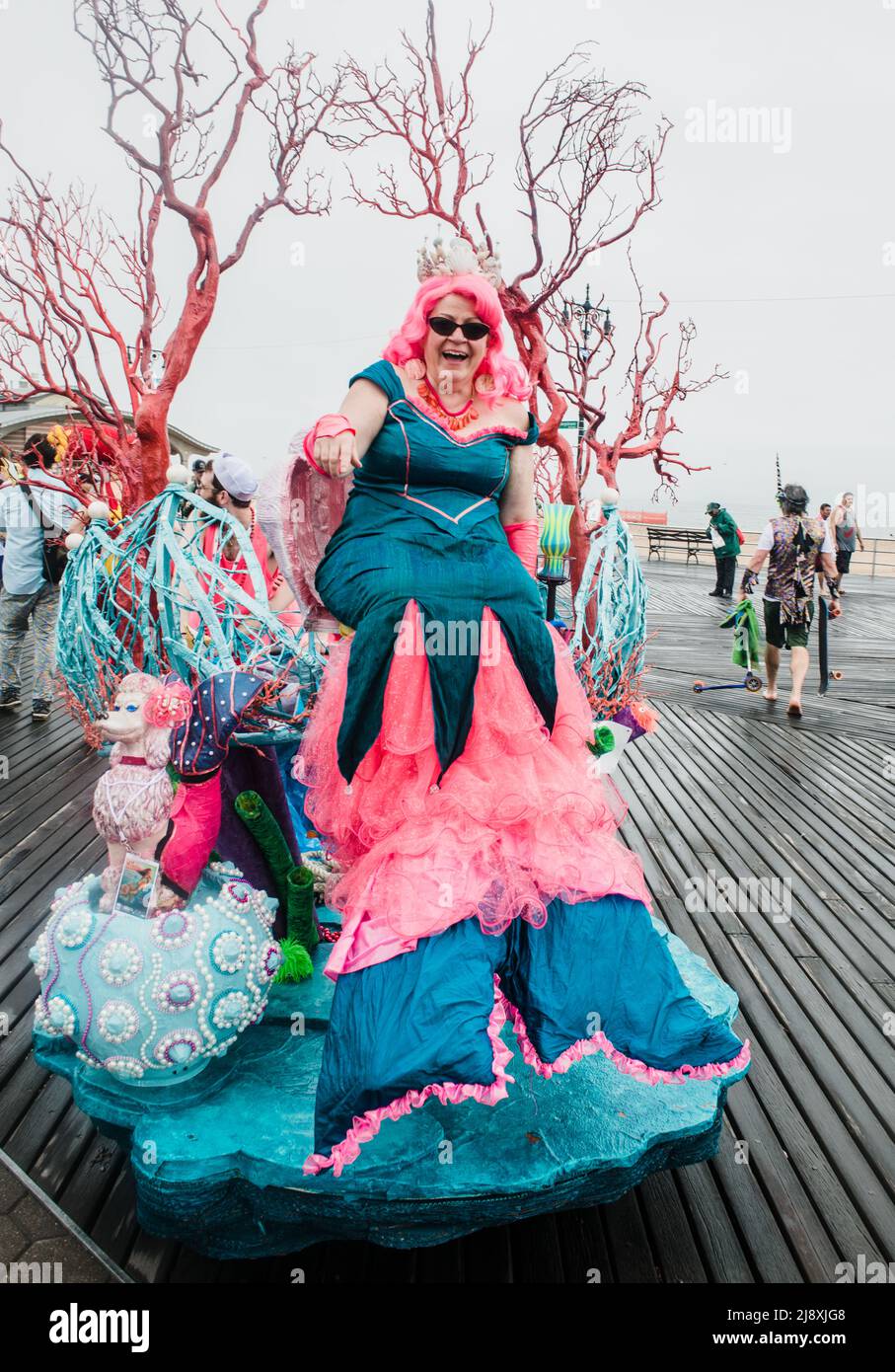 Sfilata della Sirenetta a Coney Island, Brooklyn, New York City Foto Stock