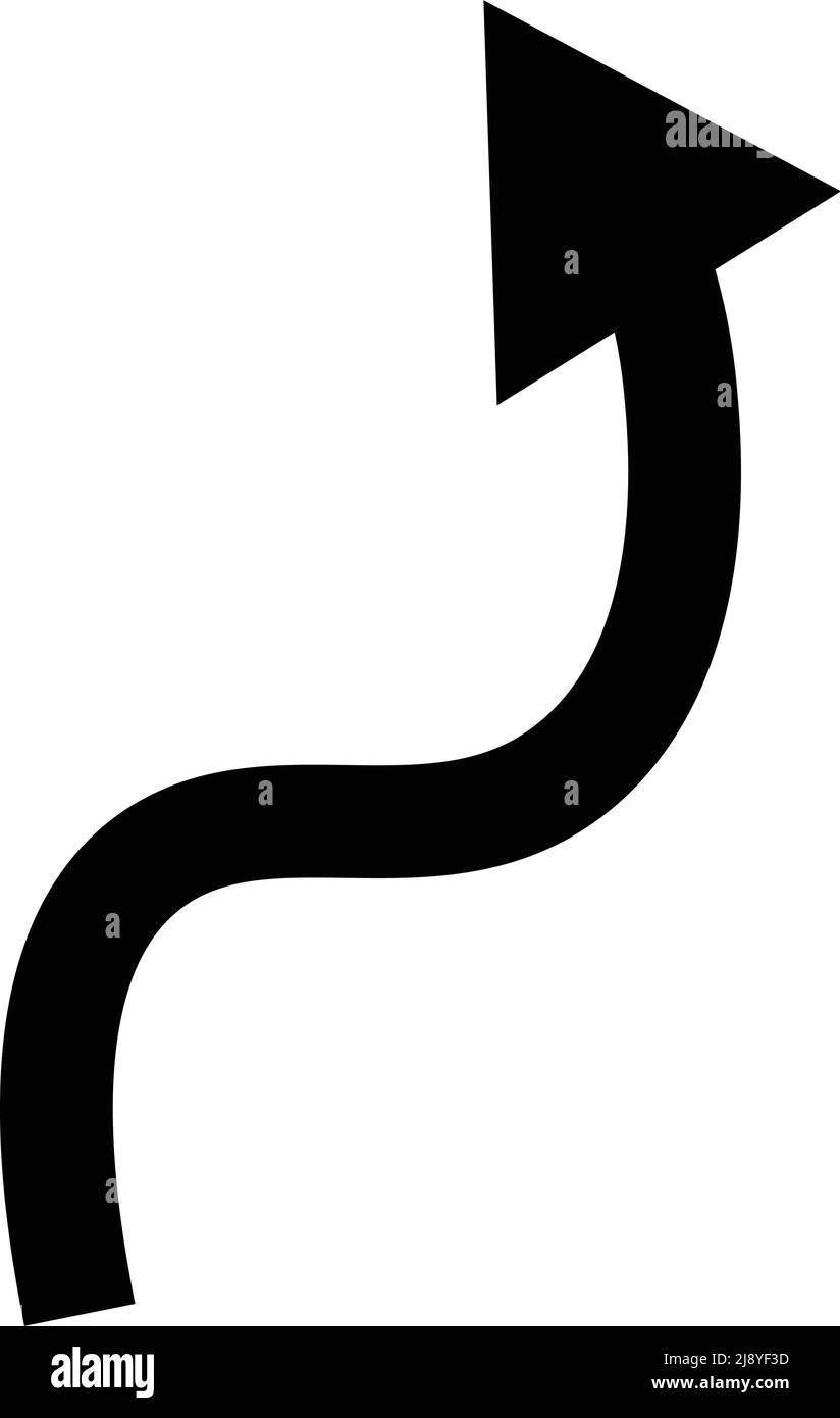 Icona freccia di attivazione e disattivazione. Vettore modificabile. Illustrazione Vettoriale