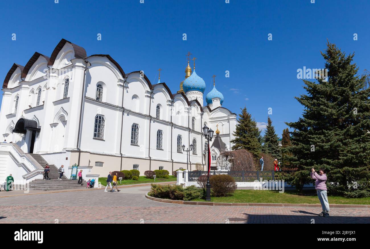 Kazan, Russia - 7 maggio 2022: Cattedrale dell'Annunciazione nel Cremlino Kazan. Chiesa ortodossa, un monumento di architettura russa del 16th centu Foto Stock