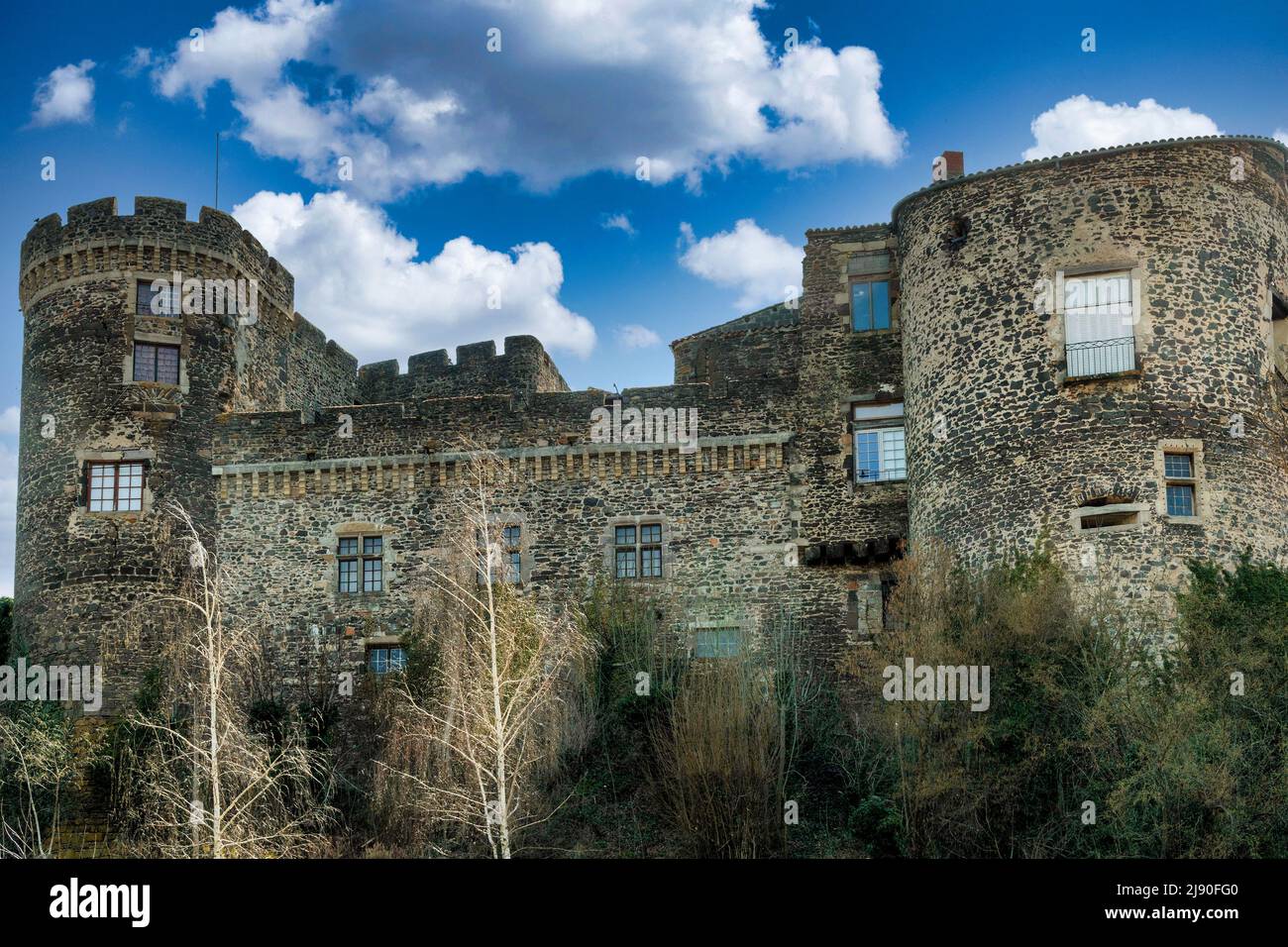 Lamothe castello, Haute Loire dipartimento, Auvergne Rhone Alpes, Francia, Europa Foto Stock