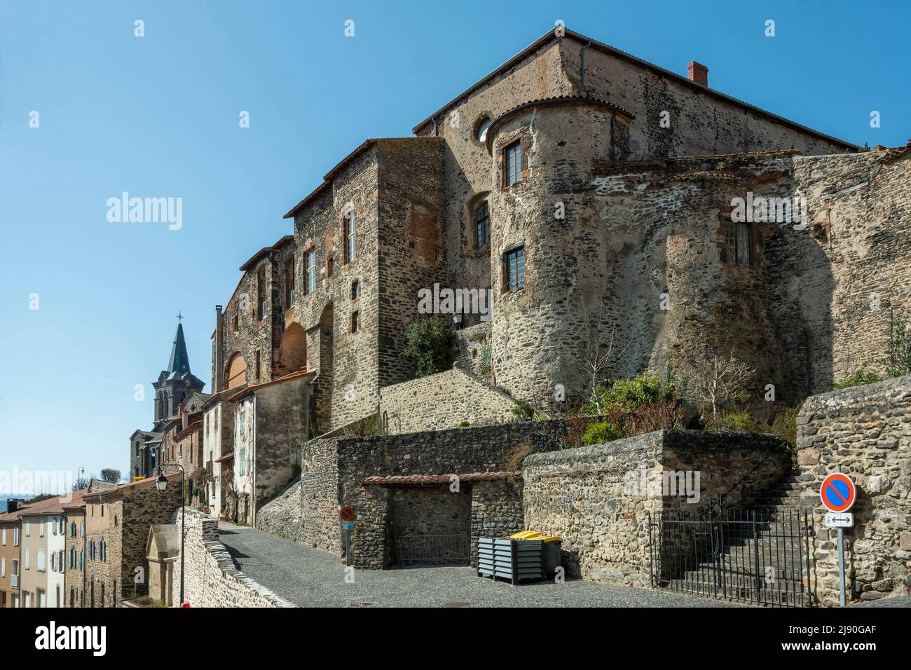 Lamothe castello, Haute Loire dipartimento, Auvergne Rhone Alpes, Francia, Europa Foto Stock