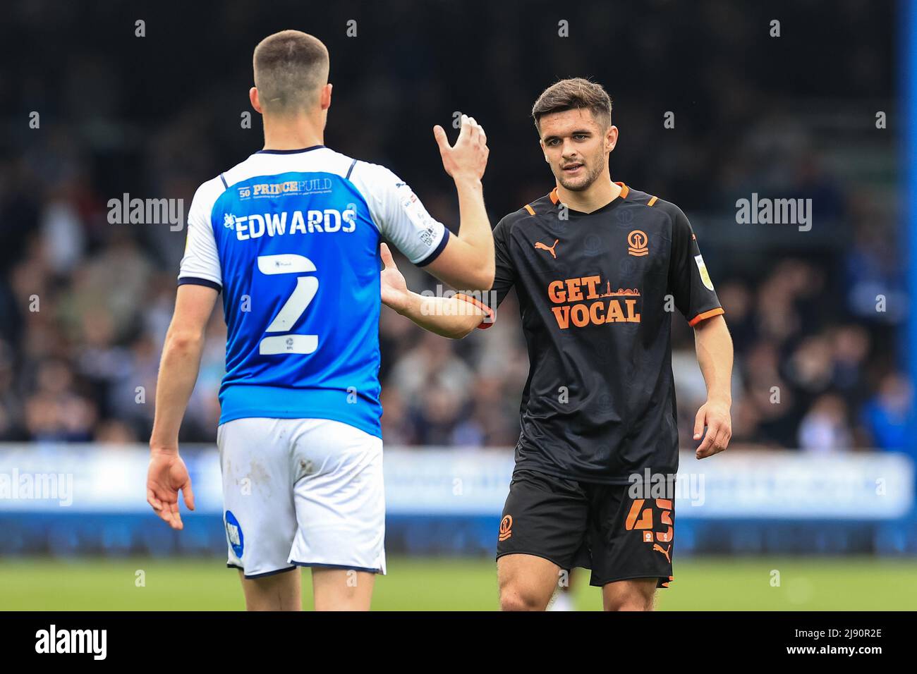 Jake Daniels #43 del Blackpool FC Foto Stock