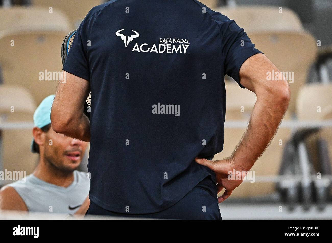 Parigi, Francia - 19/05/2022, Illustrazione di 'Rafa (Rafael) Nadal Academy' durante una sessione di allenamento di Roland-Garros 2022, French Open 2022, Gran torneo di tennis Slam il 19 maggio 2022 allo stadio Roland-Garros di Parigi, Francia - Foto: Matthieu Mirville/DPPI/LiveMedia Foto Stock