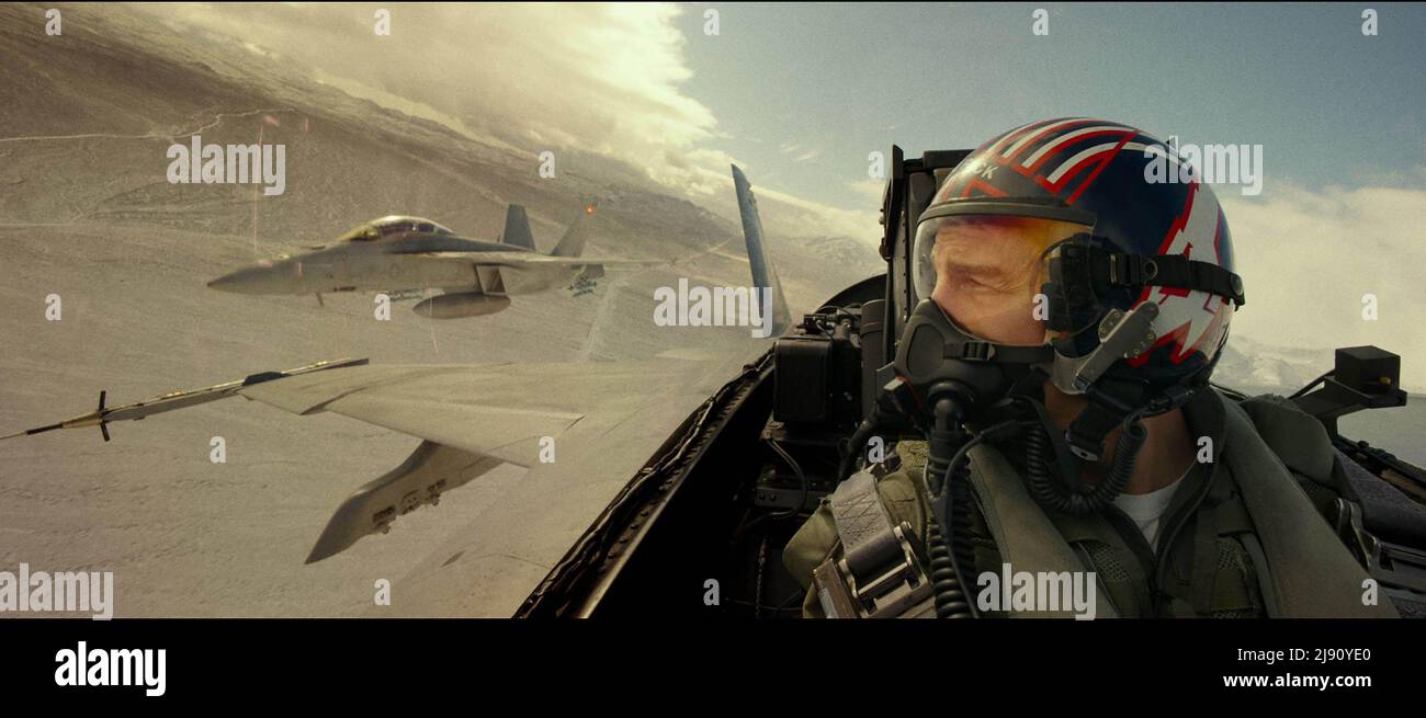 Top Gun: Maverick (2022 film), con Tom Cruise Foto Stock