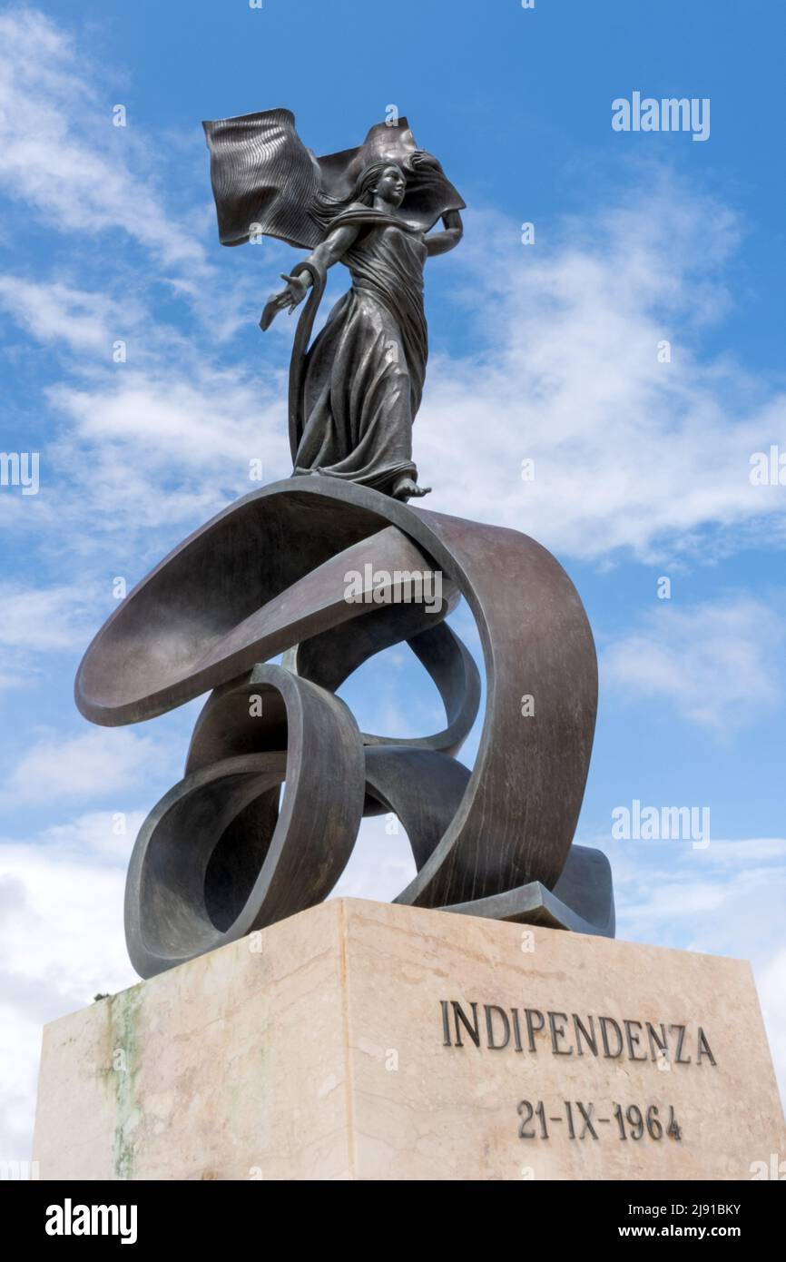 Independence Monument, Valletta, Malta Foto Stock