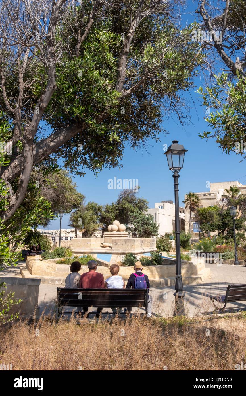 Giardini Gardjola, Senglea (l'Isla), le tre Città, Malta Foto Stock