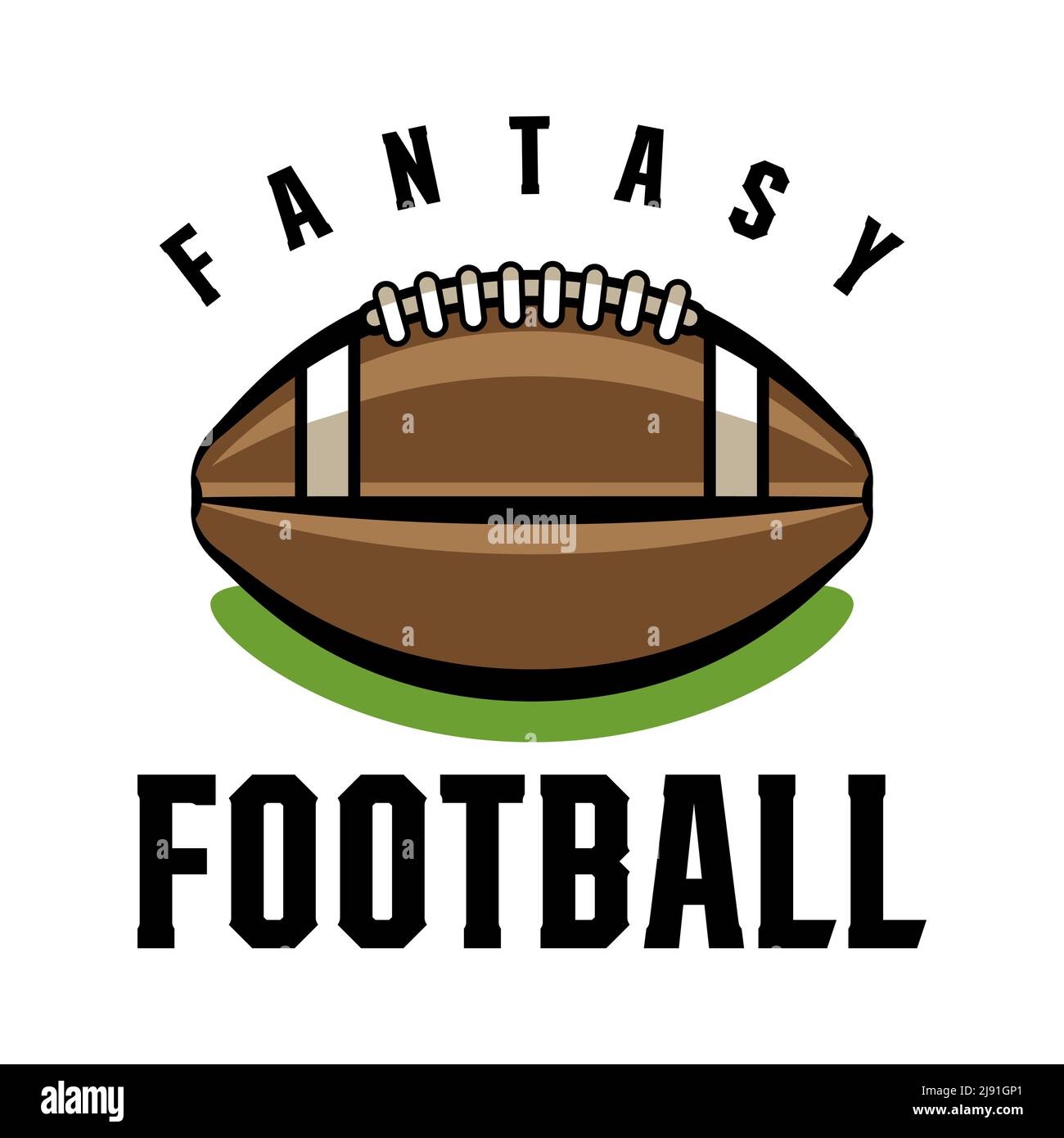 Una palla di campionato di calcio fantasy, emblema e illustrazione di  parole. Vector EPS 10 disponibile Immagine e Vettoriale - Alamy