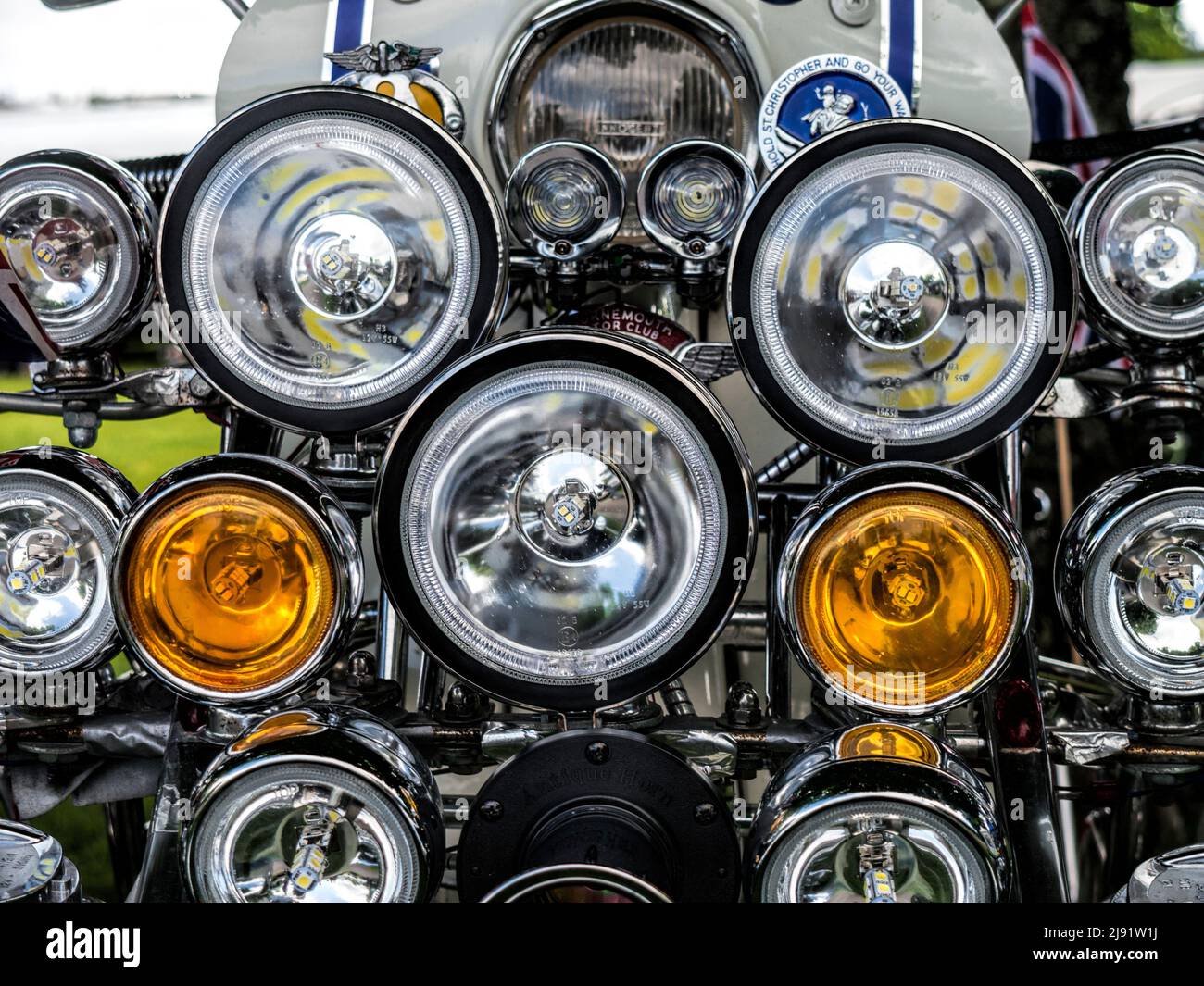 Luci Vespa Foto Stock