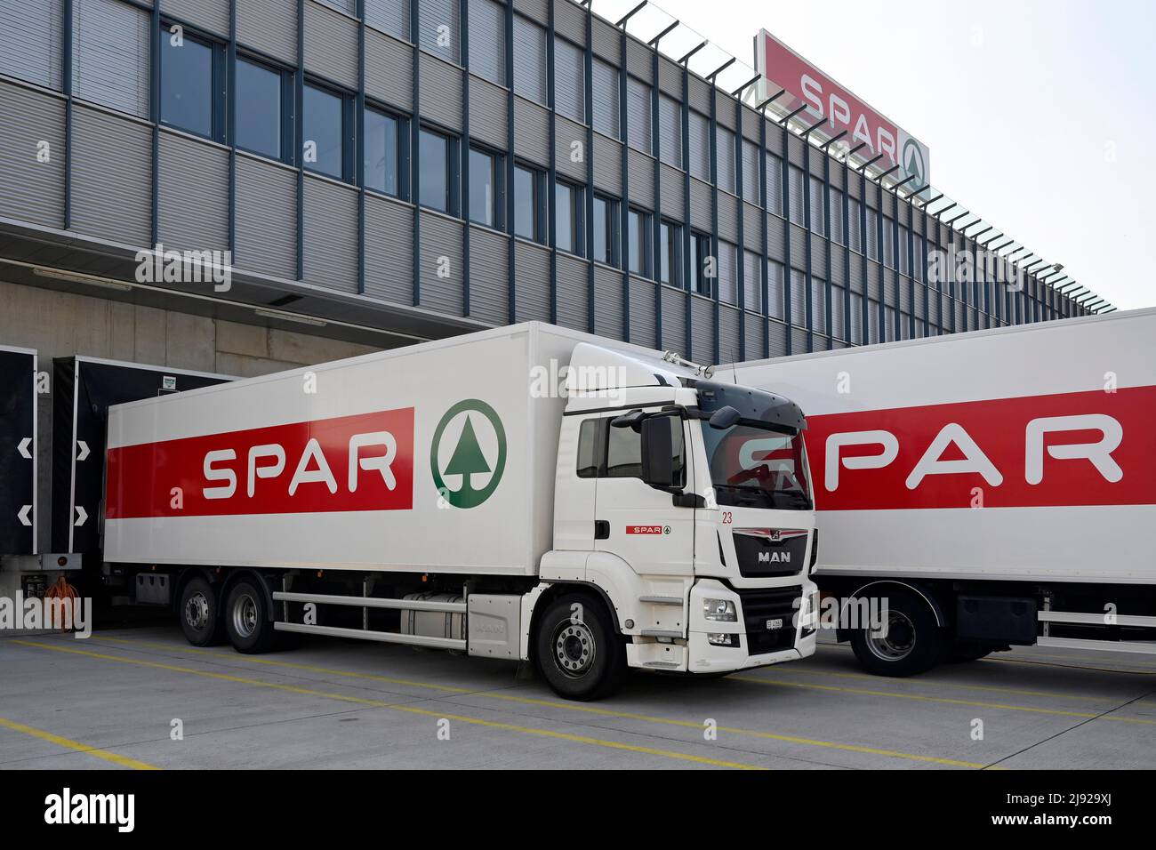 Gruppo Truck Spar Foto Stock