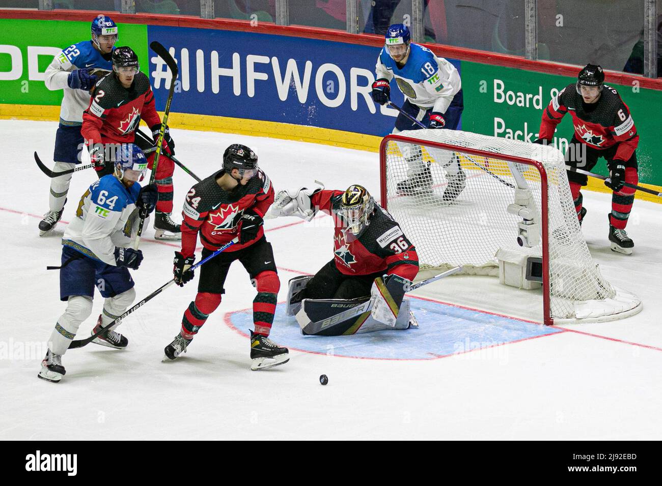 Helsinki, Finlandia. 19th maggio 2022. THOMPSON Logan (Canada) durante il Campionato del mondo - Canada vs Kazakhstan, Hockey su ghiaccio a Helsinki, Finlandia, Maggio 19 2022 Credit: Independent Photo Agency/Alamy Live News Foto Stock