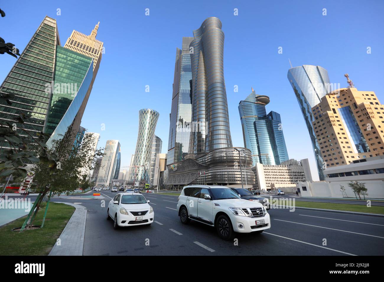 22.02.2022, Doha, , Qatar - Vista città. 00S220222D326CAROEX.JPG [MODELLO RELEASE: NO, PROPERTY RELEASE: NO (c) karo images / Sorge, http://www.caro-image Foto Stock