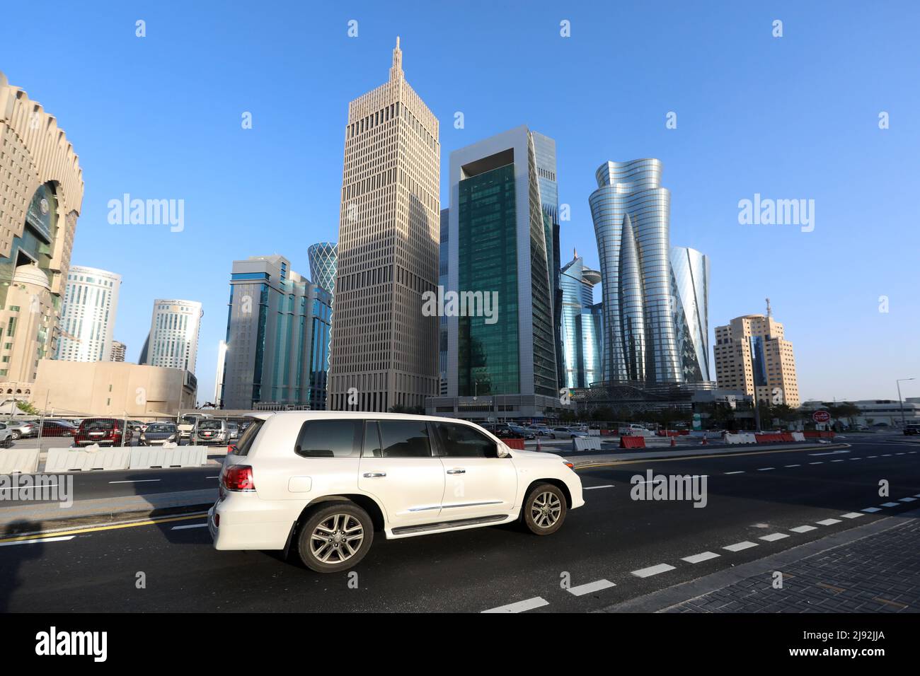 22.02.2022, Doha, , Qatar - Vista città. 00S220222D322CAROEX.JPG [MODELLO RELEASE: NO, PROPERTY RELEASE: NO (c) karo images / Sorge, http://www.caro-image Foto Stock