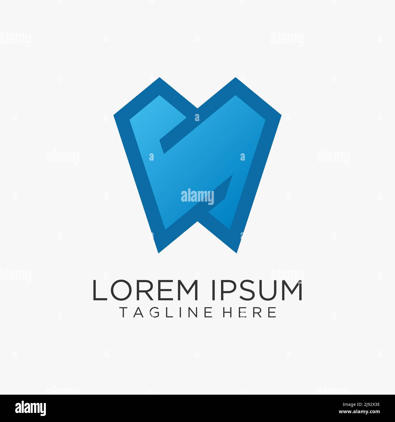 Design con logo per odontoiatria Illustrazione Vettoriale