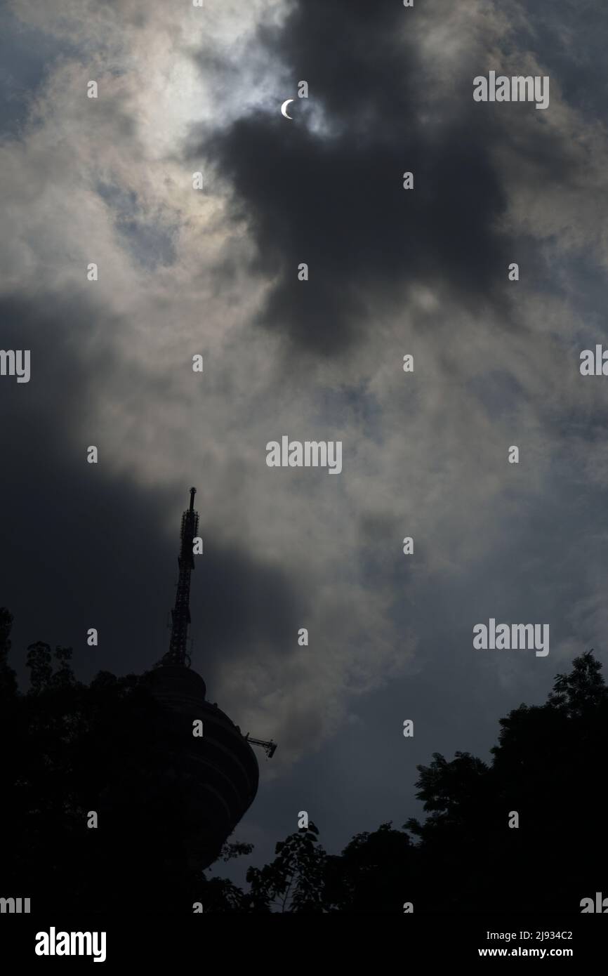eclissi solare Foto Stock