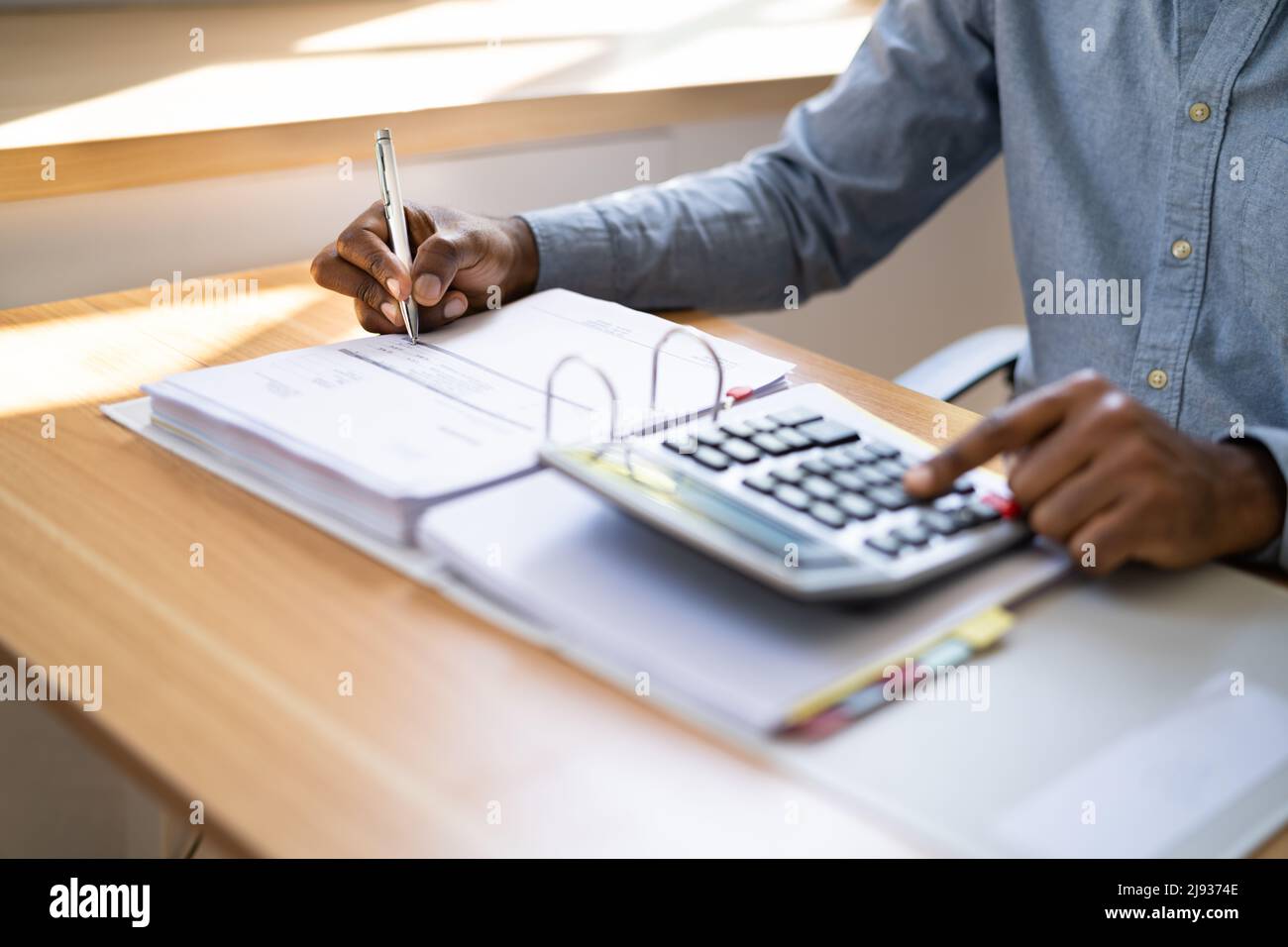 Contabilità fiscale Africana contabilità pubblica e bilancio Foto Stock