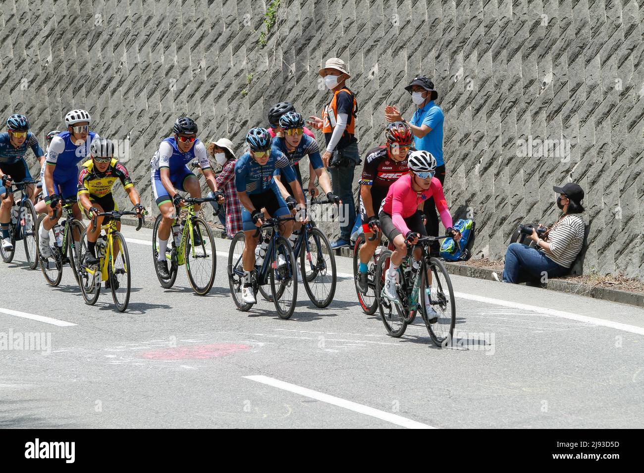 iida, nagano, giappone, 2022/19/05 , Tour ciclistico professionale del Giappone tenuto a Iida nella primavera del 2022. Foto Stock