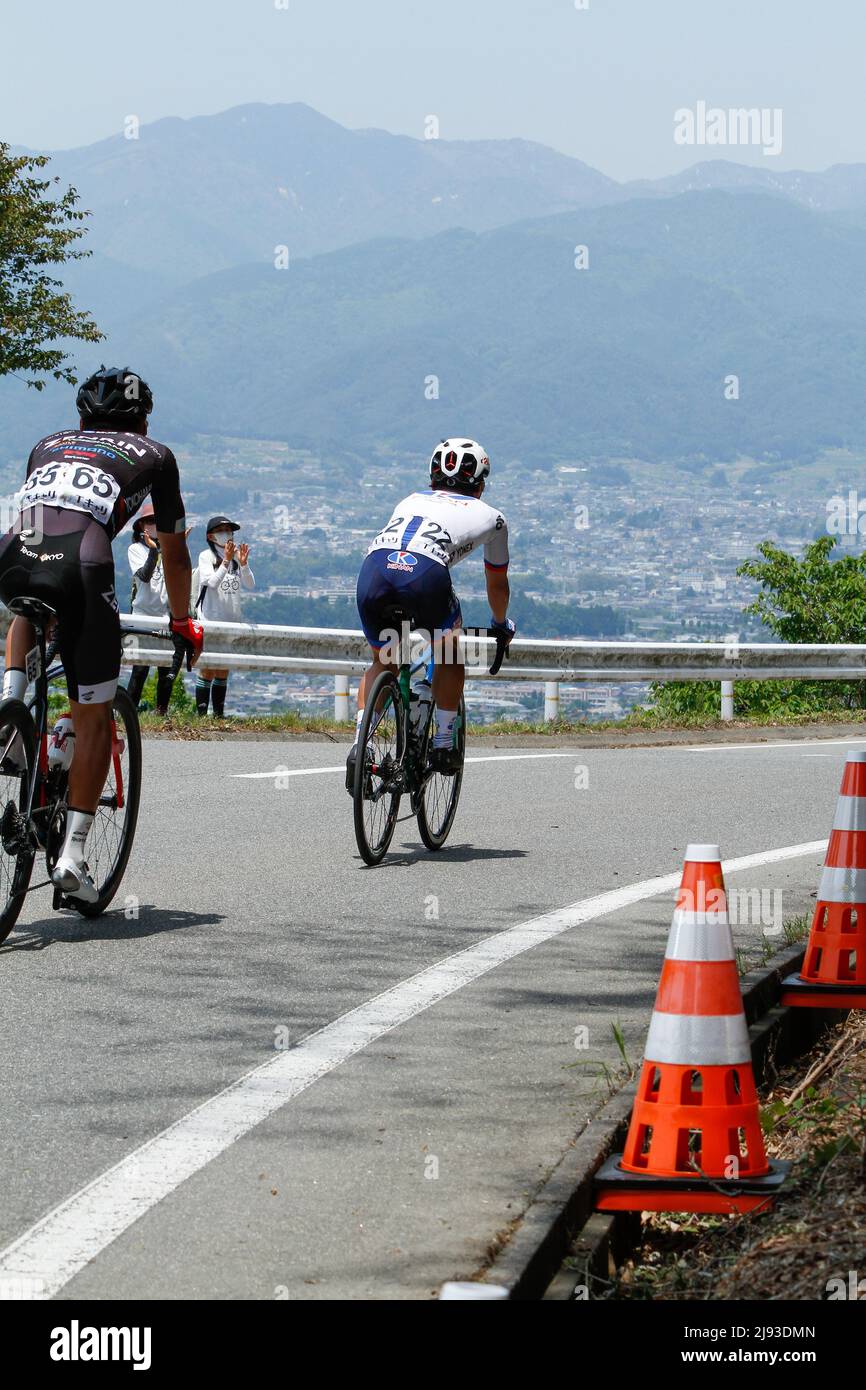 iida, nagano, giappone, 2022/19/05 , Tour ciclistico professionale del Giappone tenuto a Iida nella primavera del 2022. Foto Stock