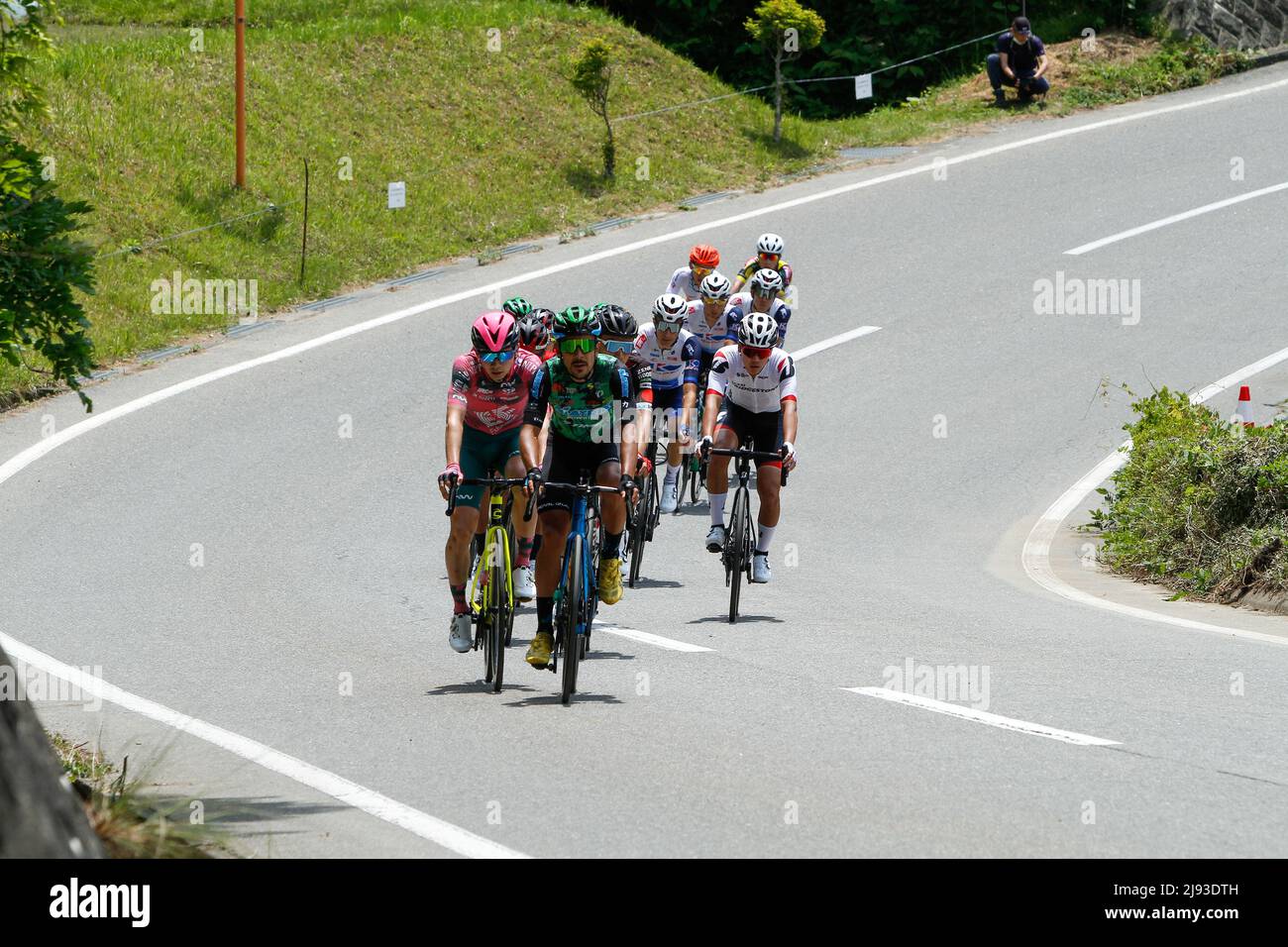 iida, nagano, giappone, 2022/19/05 , Tour ciclistico professionale del Giappone tenuto a Iida nella primavera del 2022. Foto Stock