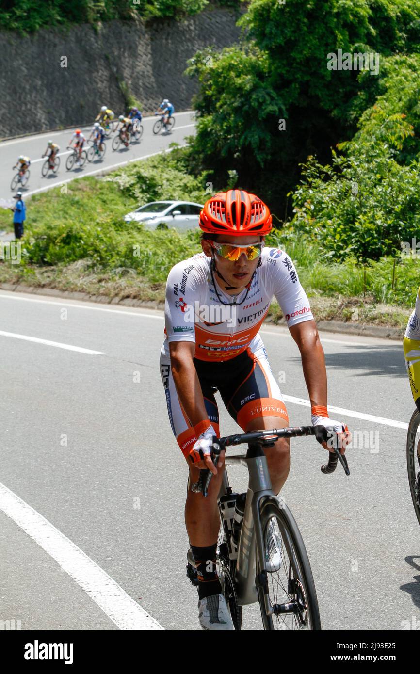 iida, nagano, giappone, 2022/19/05 , Tour ciclistico professionale del Giappone tenuto a Iida nella primavera del 2022. Foto Stock