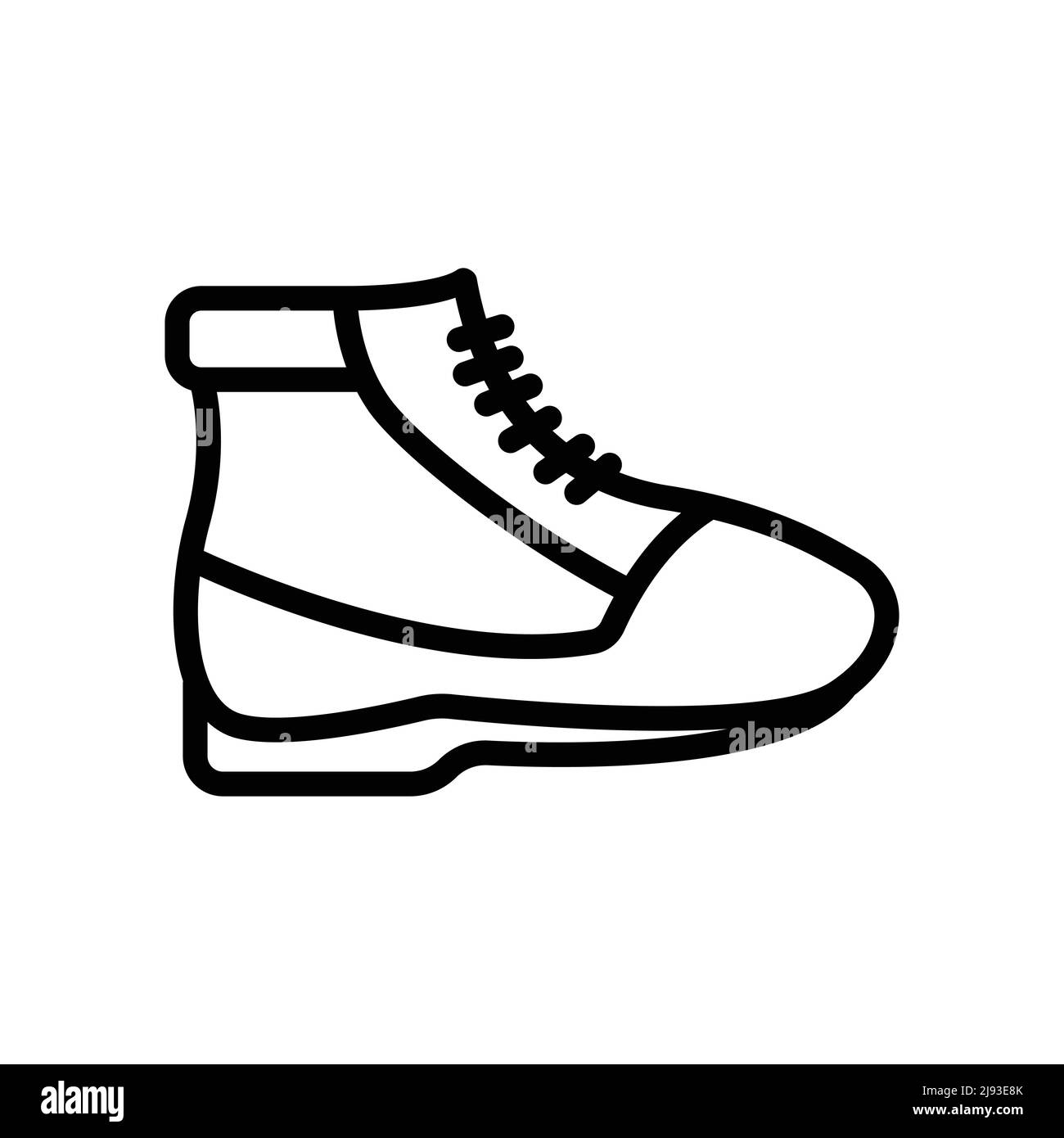 Scarpa icona vettore. campeggio, avventura. Linea icona stile. Semplice design modificabile. Disegno semplice illustrazione Illustrazione Vettoriale