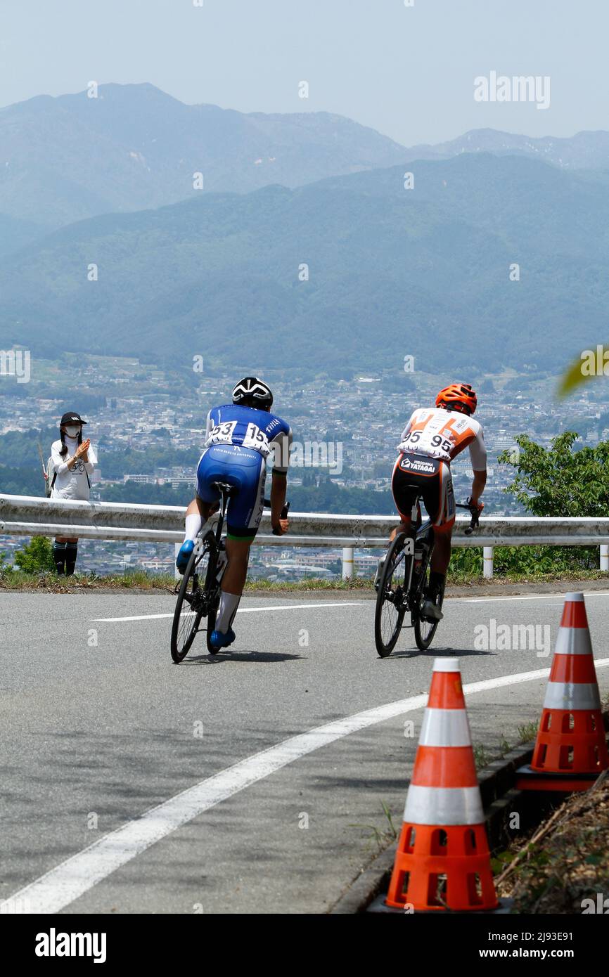 iida, nagano, giappone, 2022/19/05 , Tour ciclistico professionale del Giappone tenuto a Iida nella primavera del 2022. Foto Stock