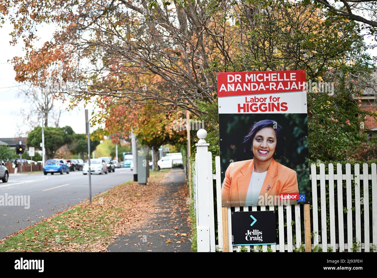 La dott.ssa Michelle Ananda-Rajah ha firmato una campagna politica per promuovere la candidatura del candidato laburista alla sede di Higgins alle prossime elezioni federali Foto Stock