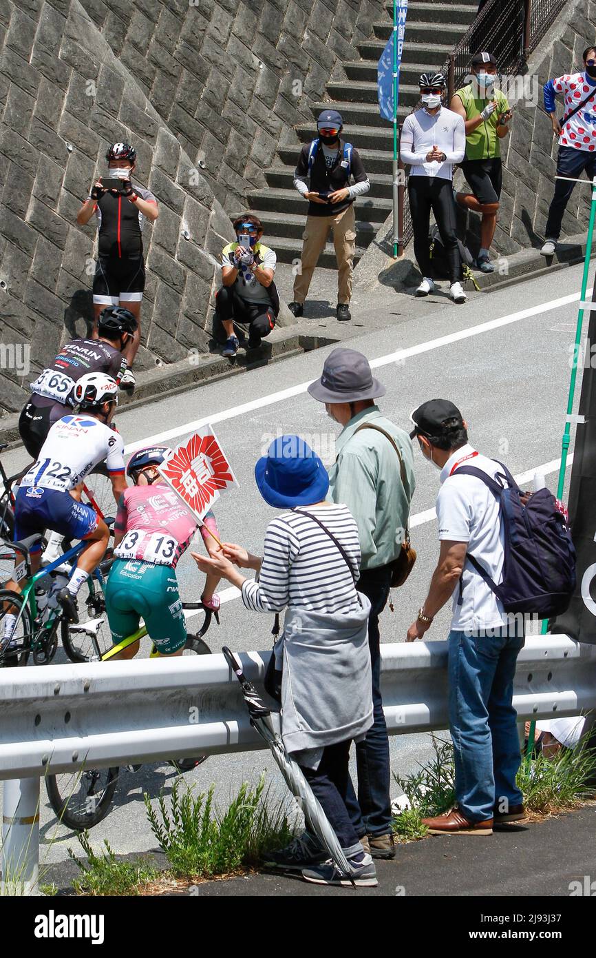 iida, nagano, giappone, 2022/19/05 , Tour ciclistico professionale del Giappone tenuto a Iida nella primavera del 2022. Foto Stock