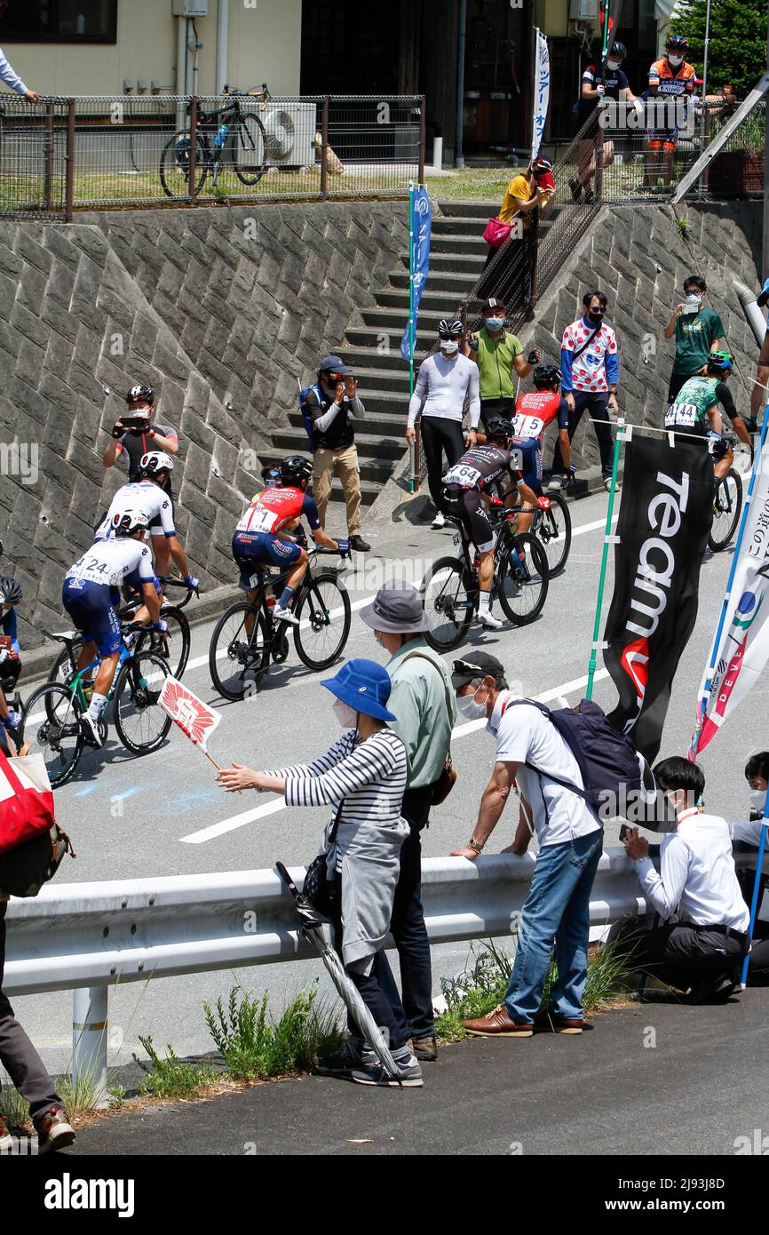 iida, nagano, giappone, 2022/19/05 , Tour ciclistico professionale del Giappone tenuto a Iida nella primavera del 2022. Foto Stock