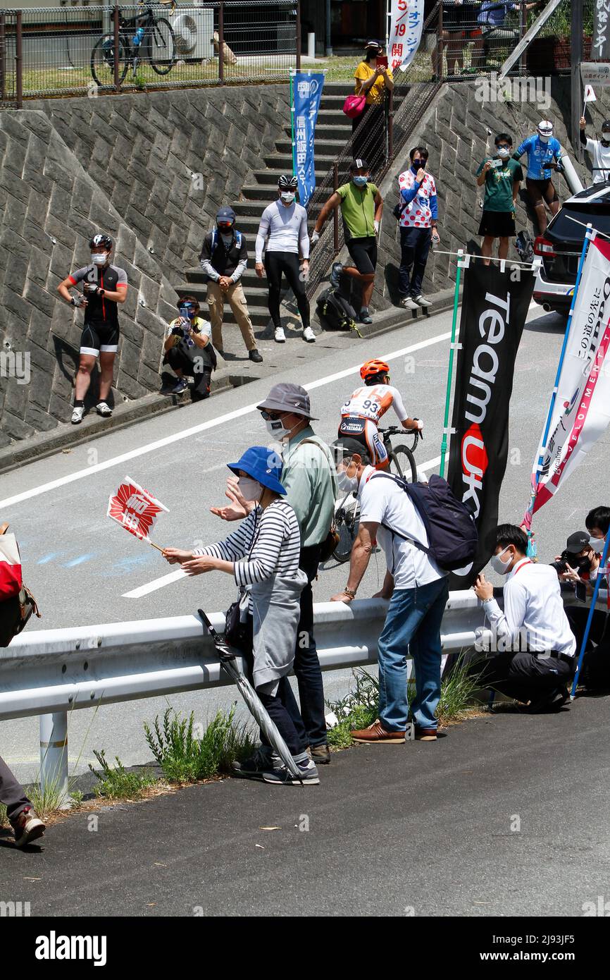 iida, nagano, giappone, 2022/19/05 , Tour ciclistico professionale del Giappone tenuto a Iida nella primavera del 2022. Foto Stock