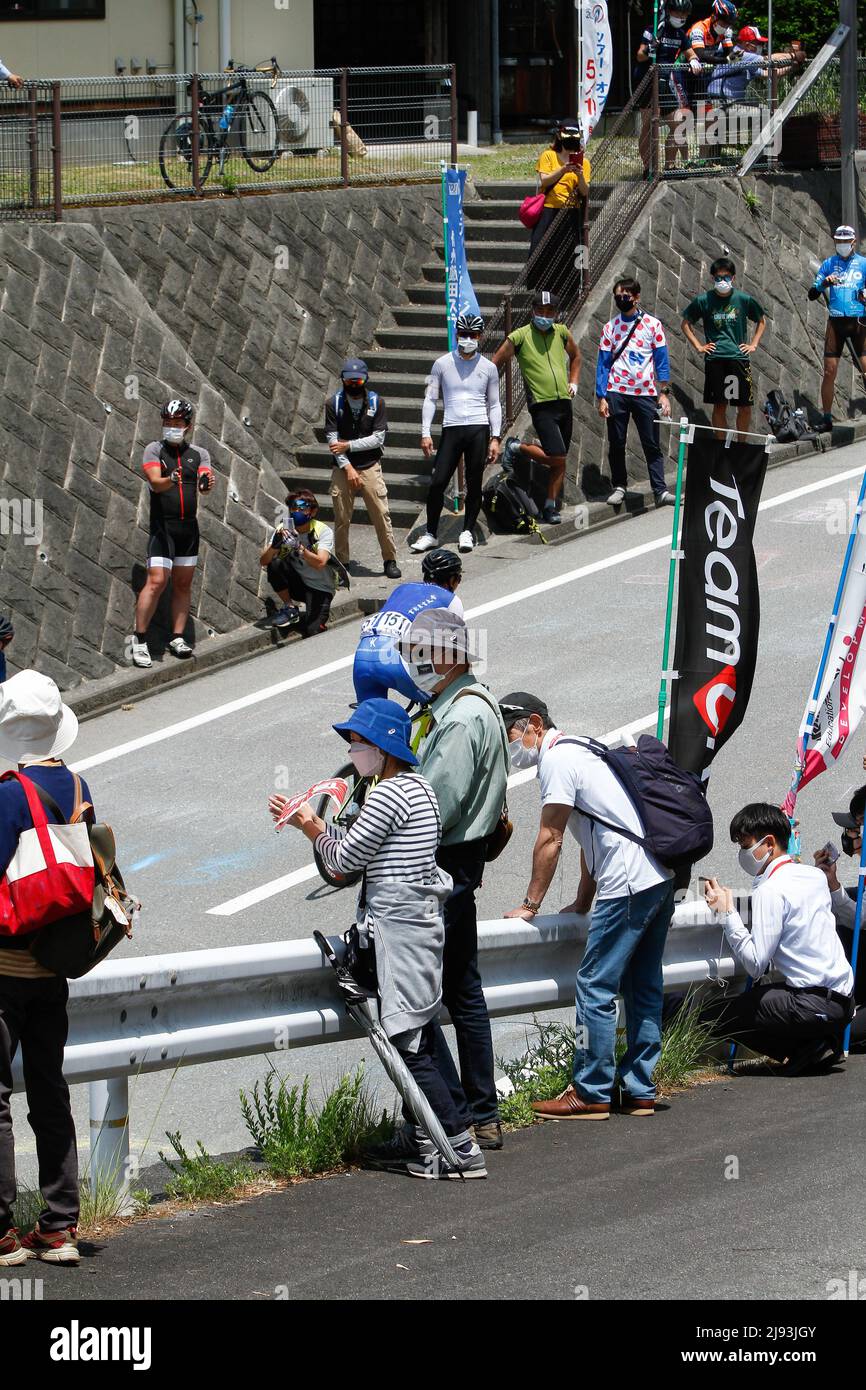 iida, nagano, giappone, 2022/19/05 , Tour ciclistico professionale del Giappone tenuto a Iida nella primavera del 2022. Foto Stock