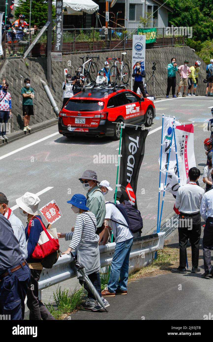 iida, nagano, giappone, 2022/19/05 , Tour ciclistico professionale del Giappone tenuto a Iida nella primavera del 2022. Foto Stock