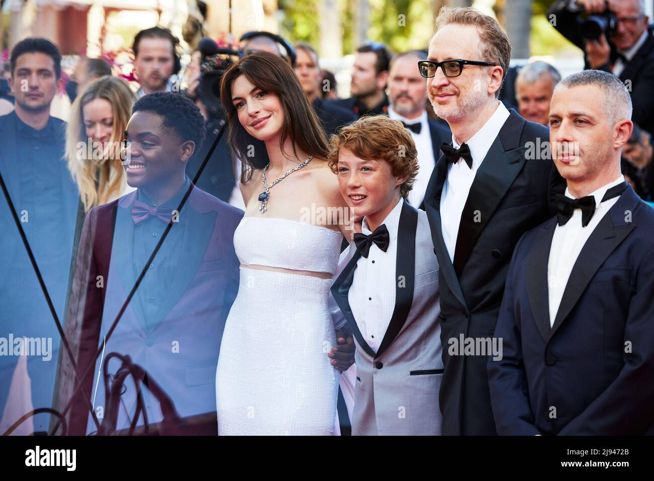 Armageddon Time Actors - Festival Cannes Red Carpet 19 maggio 2022 con Julia Roberts, Anne Hathaway, James Grey, Jeremy strong, Foto Stock