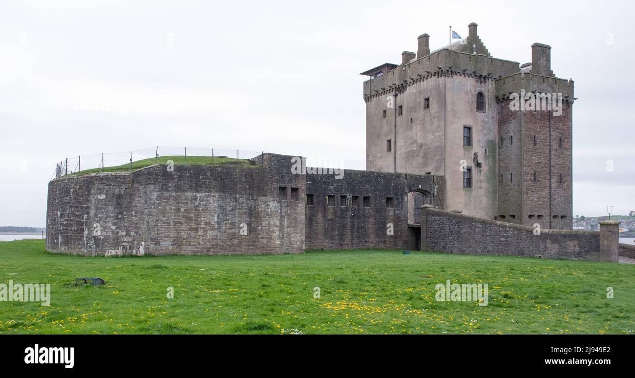 Broughty Castello vicino Dundee Foto Stock