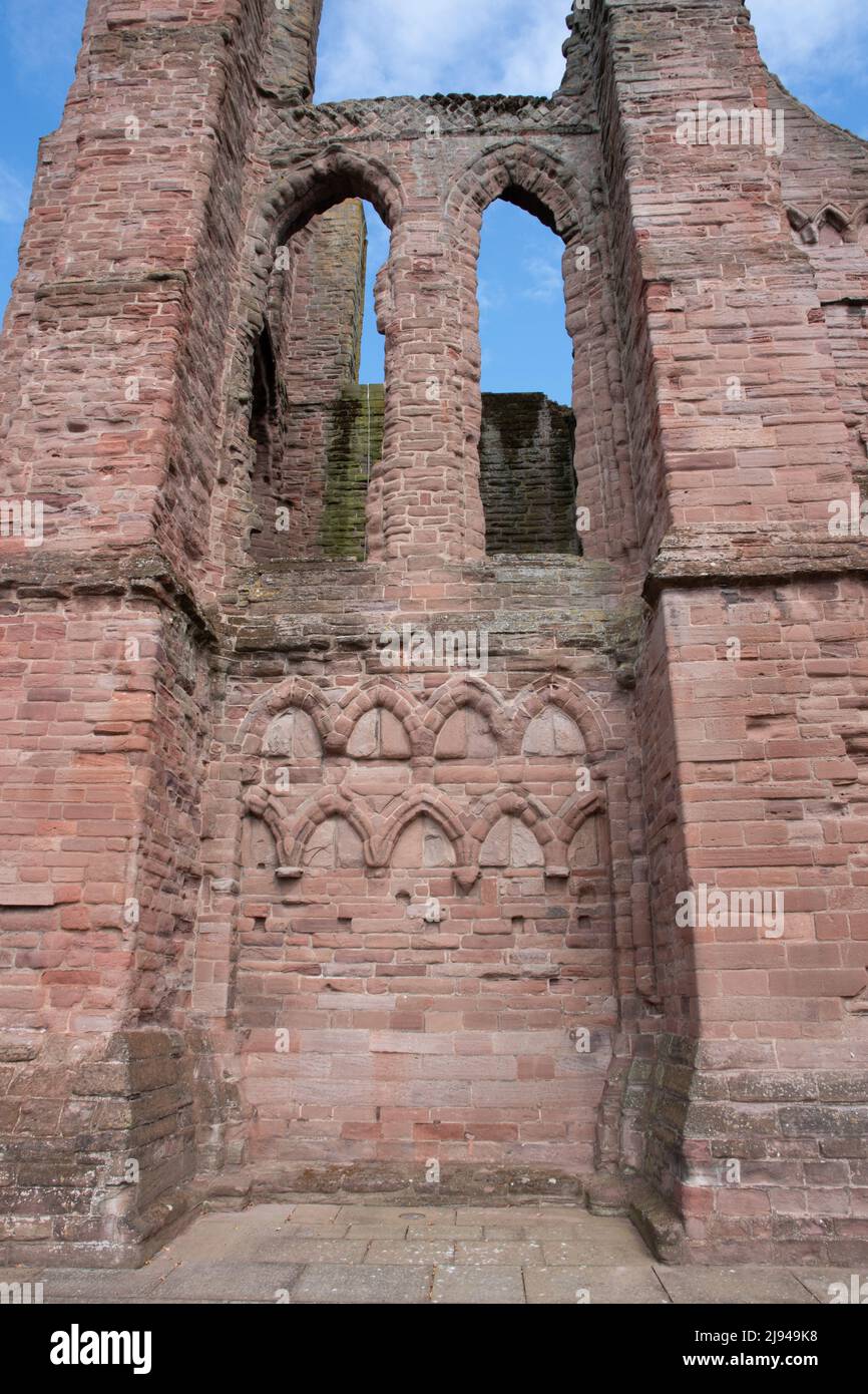 L'Abbazia di Arbroath sul fronte ovest Foto Stock